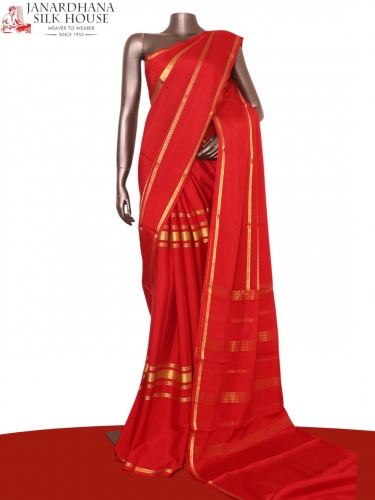 Pure Mysore Crepe Silk Saree